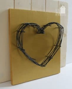 Wire and Nail Heart Decor