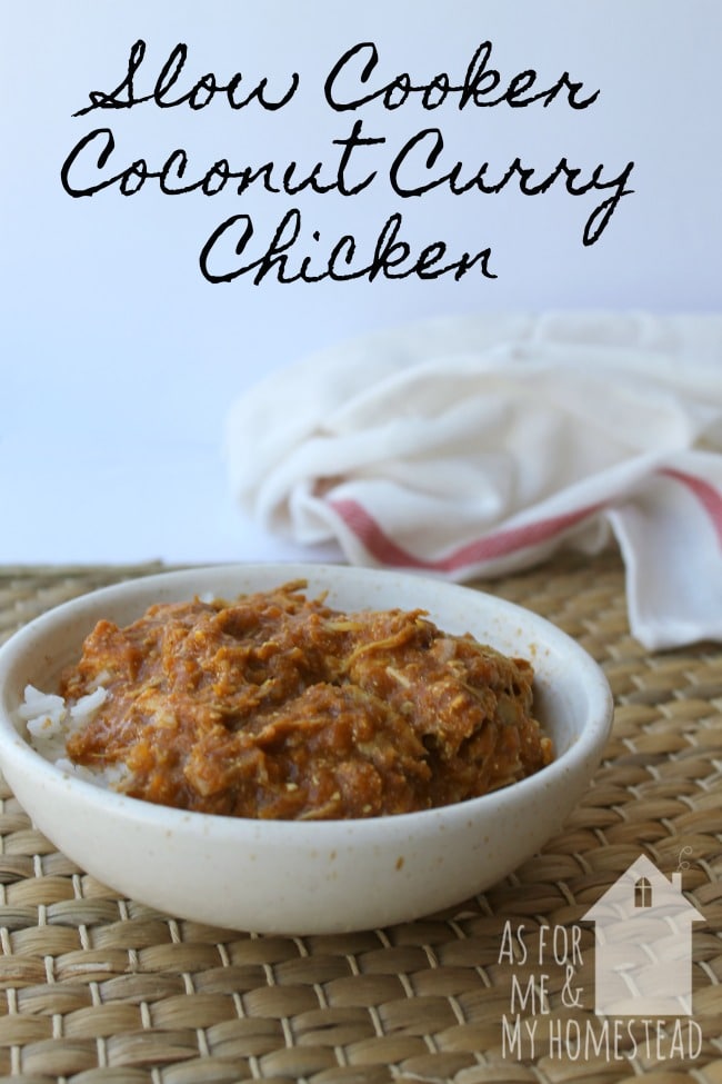 Slow Cooker Coconut Curry Chicken is a delicious and flavorful chicken curry recipe that is made easily in your Crock Pot.