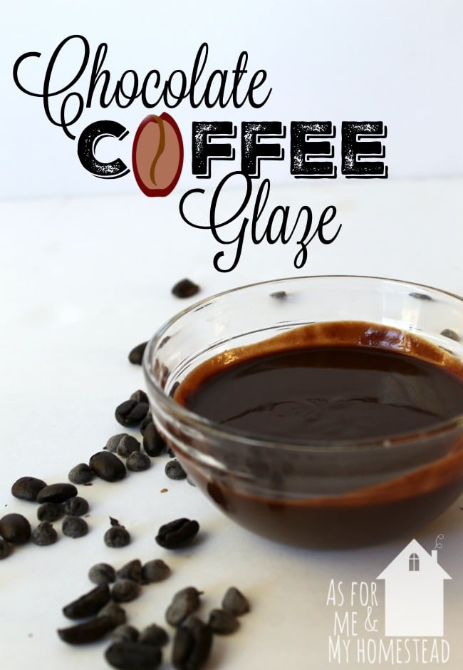 Coffee and chocolate collide in this delicious Chocolate Coffee Glaze, that's perfect for drizzling on all sorts of desserts!