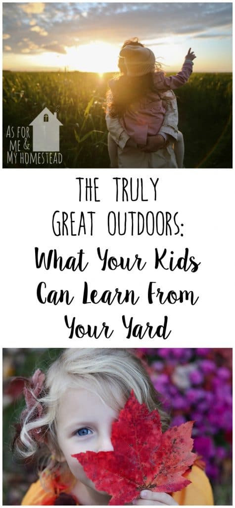 Outdoor learning is so beneficial to kids!  Find out how to incorporate outdoor learning into your children's lives, plus why that's so important!