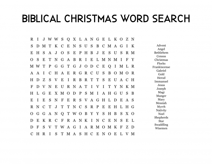 Christmas Word Search Printables - As For Me and My Homestead