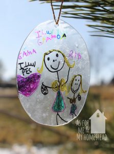 Recycled Shrinky Dink Ornaments