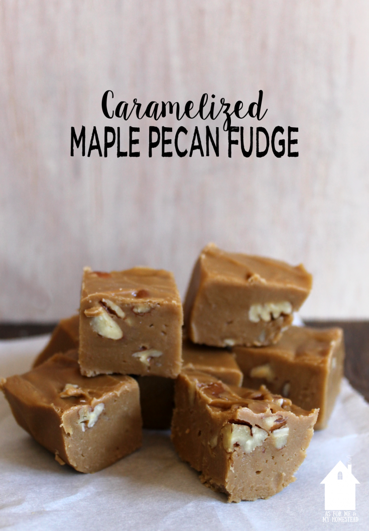 Caramelized Maple Pecan Fudge