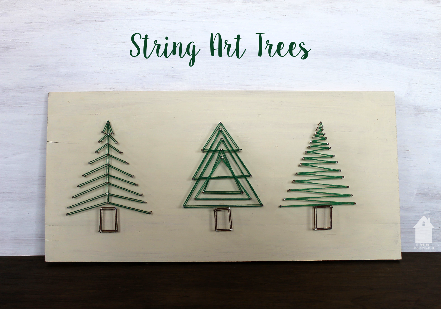 String Art Trees - As For Me and My Homestead