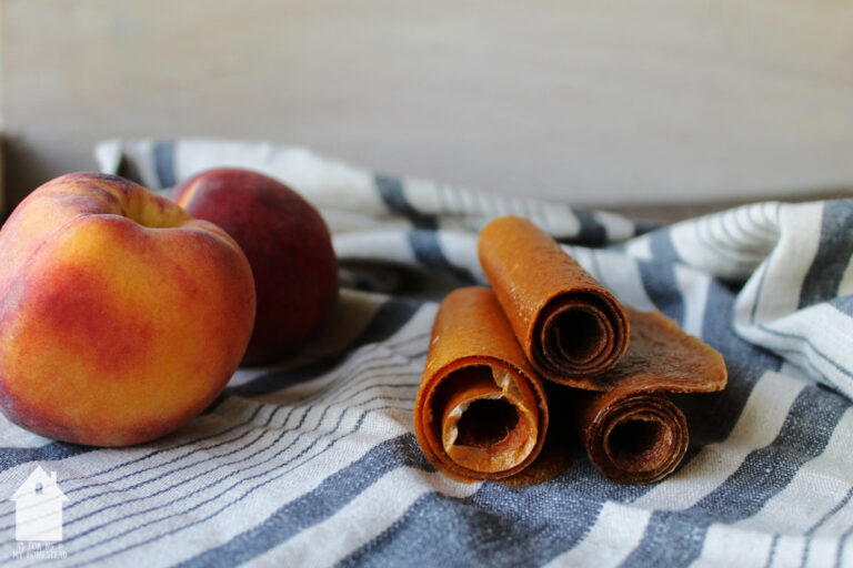 Peach Fruit Leather As For Me and My Homestead